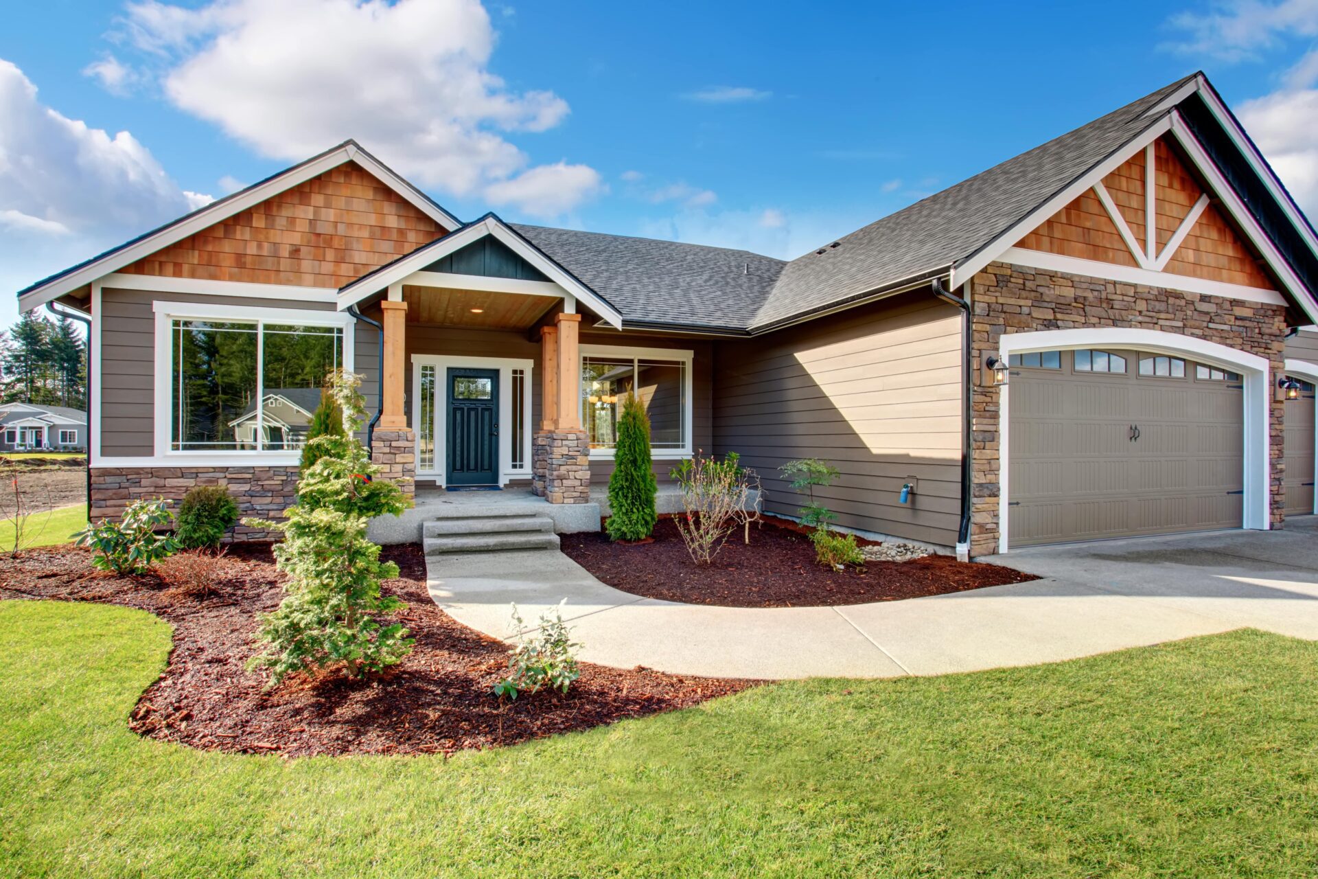 A craftsman-style home